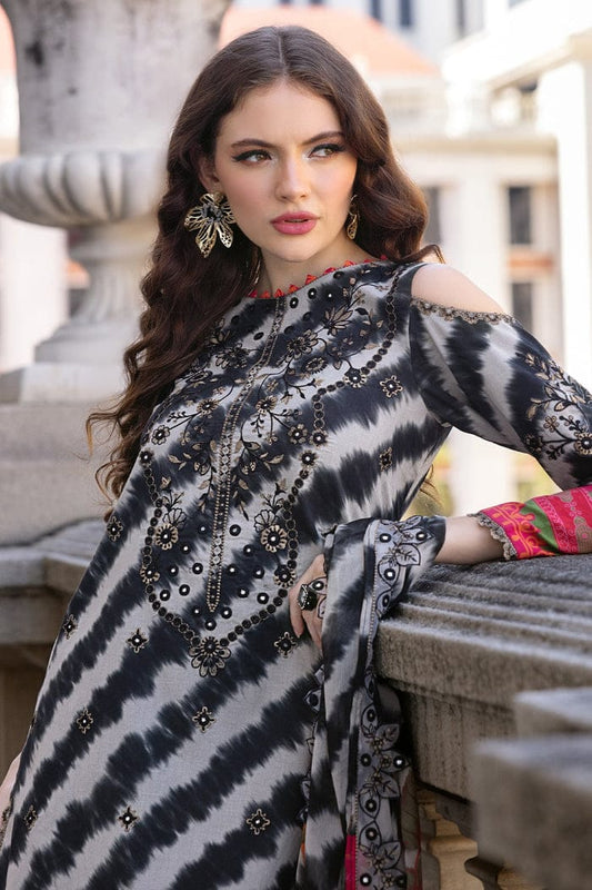 Charizma 3PC Lawn Suit – Premium 90/70 Lawn Unstitched Dress for Women | Summer Collection