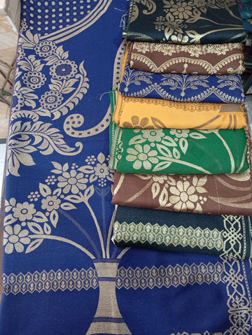 Pashmina wool Jacquaired shawl in large size