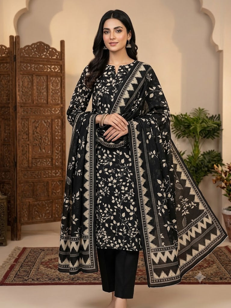 Soft Pure Lawn Airjet Suit 3 Piece | Breathable Lawn Collection with Kinari | Women's Summer Dress