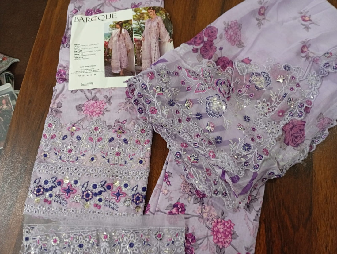 Baroque lawn 3pc