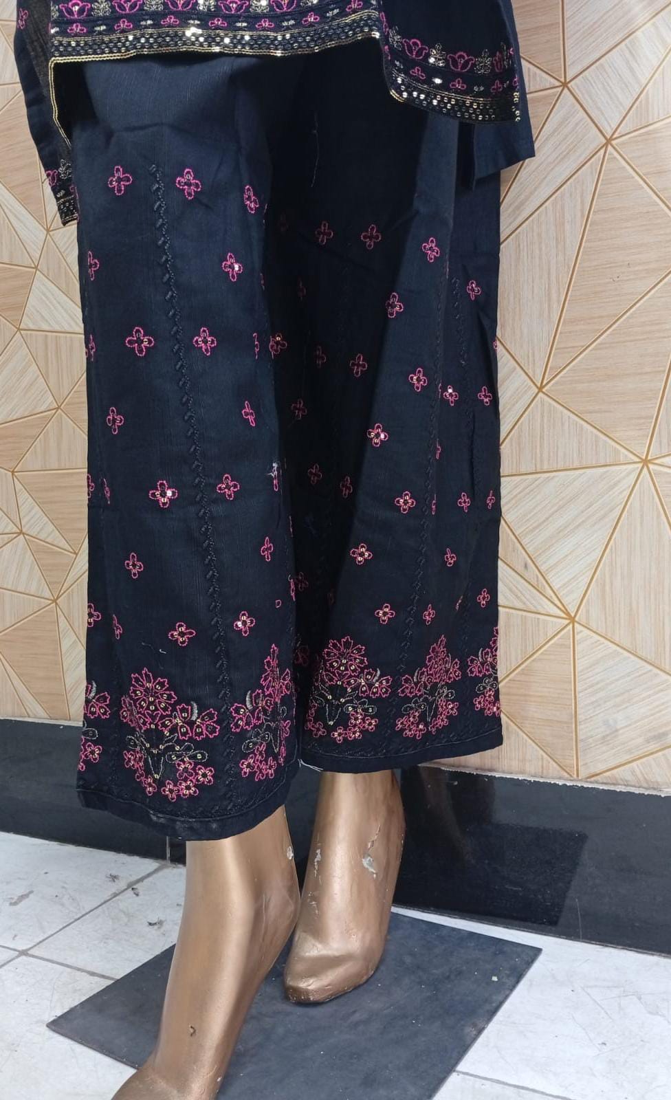 premium Khaddar embroidered cordset (shirt trouser)