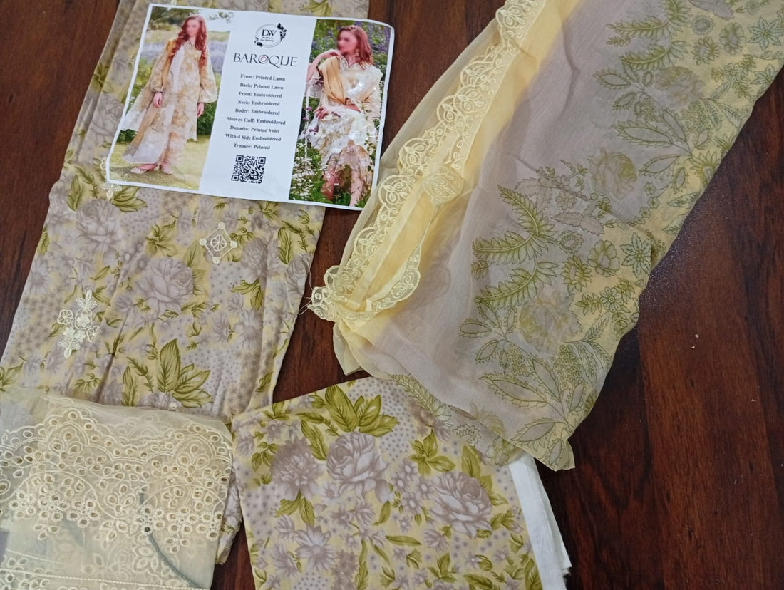 Baroque lawn 3pc