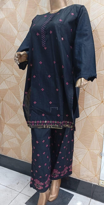 premium Khaddar embroidered cordset (shirt trouser)