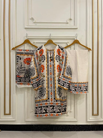 Shamoz Silk Stitched 3Pc Available in medium large