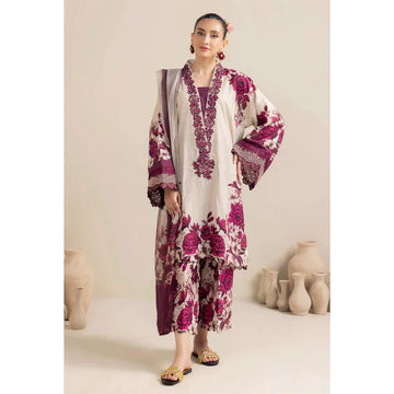 Adan Libas Printer  Marginda Purple Lawn Suite