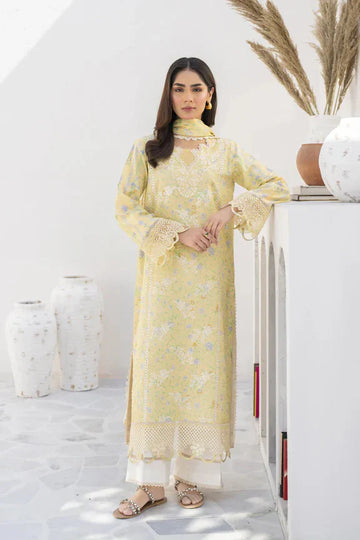 Baroque Yellow Digital Printed Lawn Collection