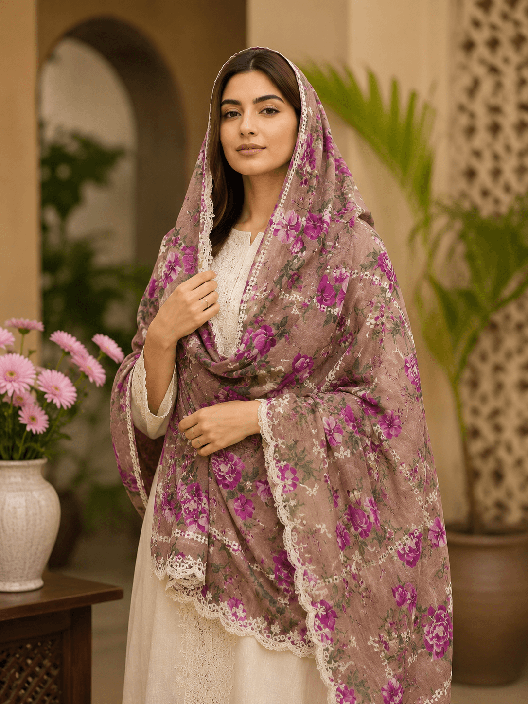 Lightweight Breathable  shawl  Material