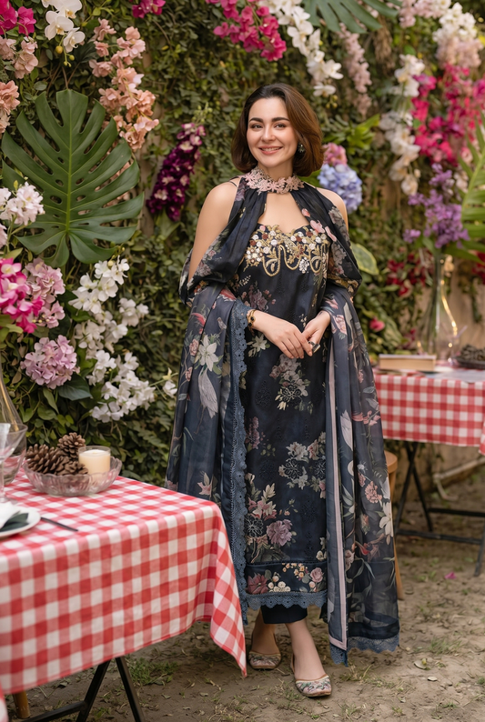Asifa Nabeel Inspired 3PC Lawn Suit
