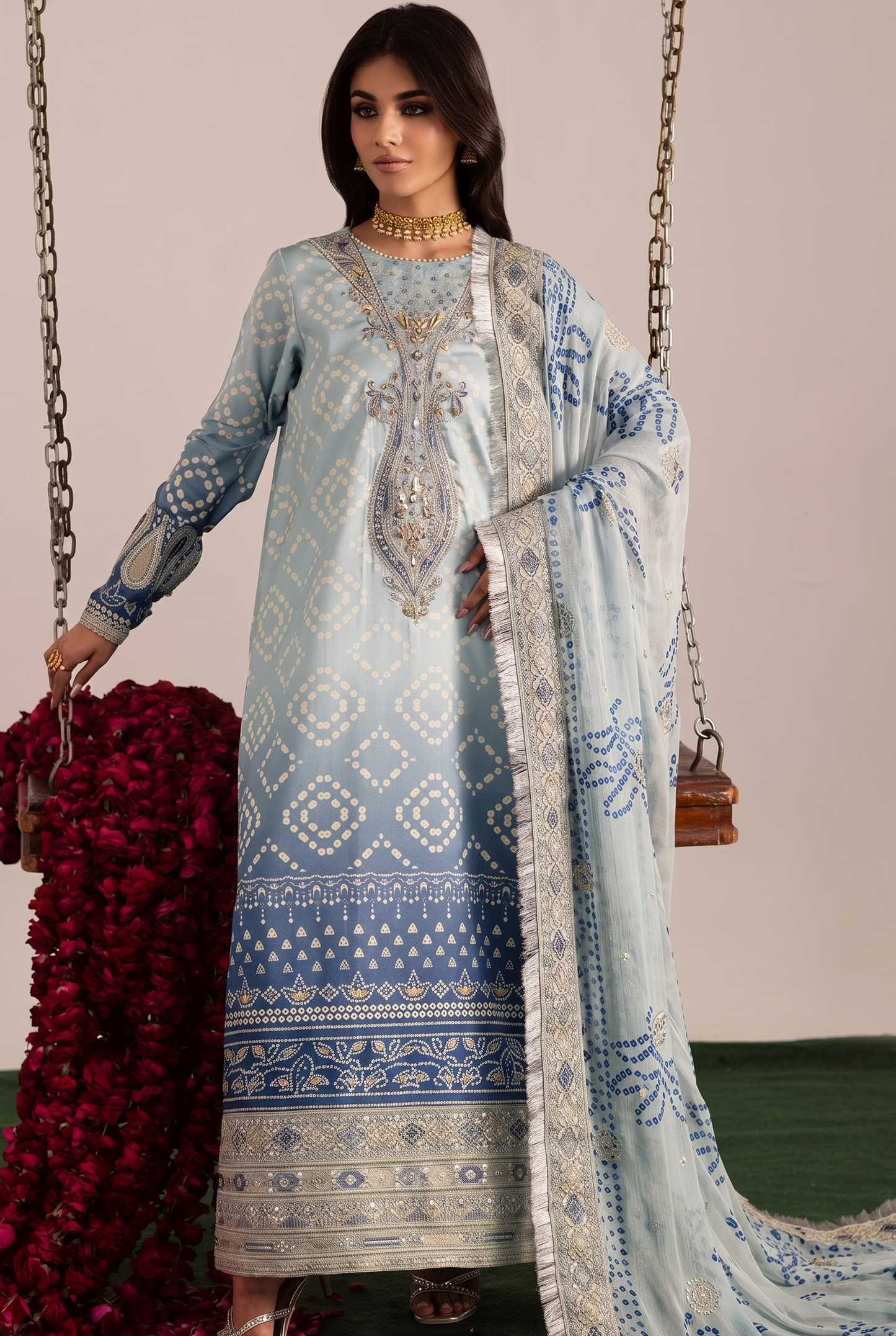 Nureh 3PC Lawn Suit for Women