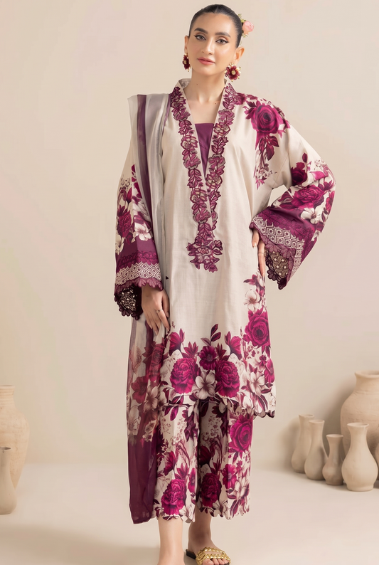 Adans Libas 3 Piece Lawn Suit for Women