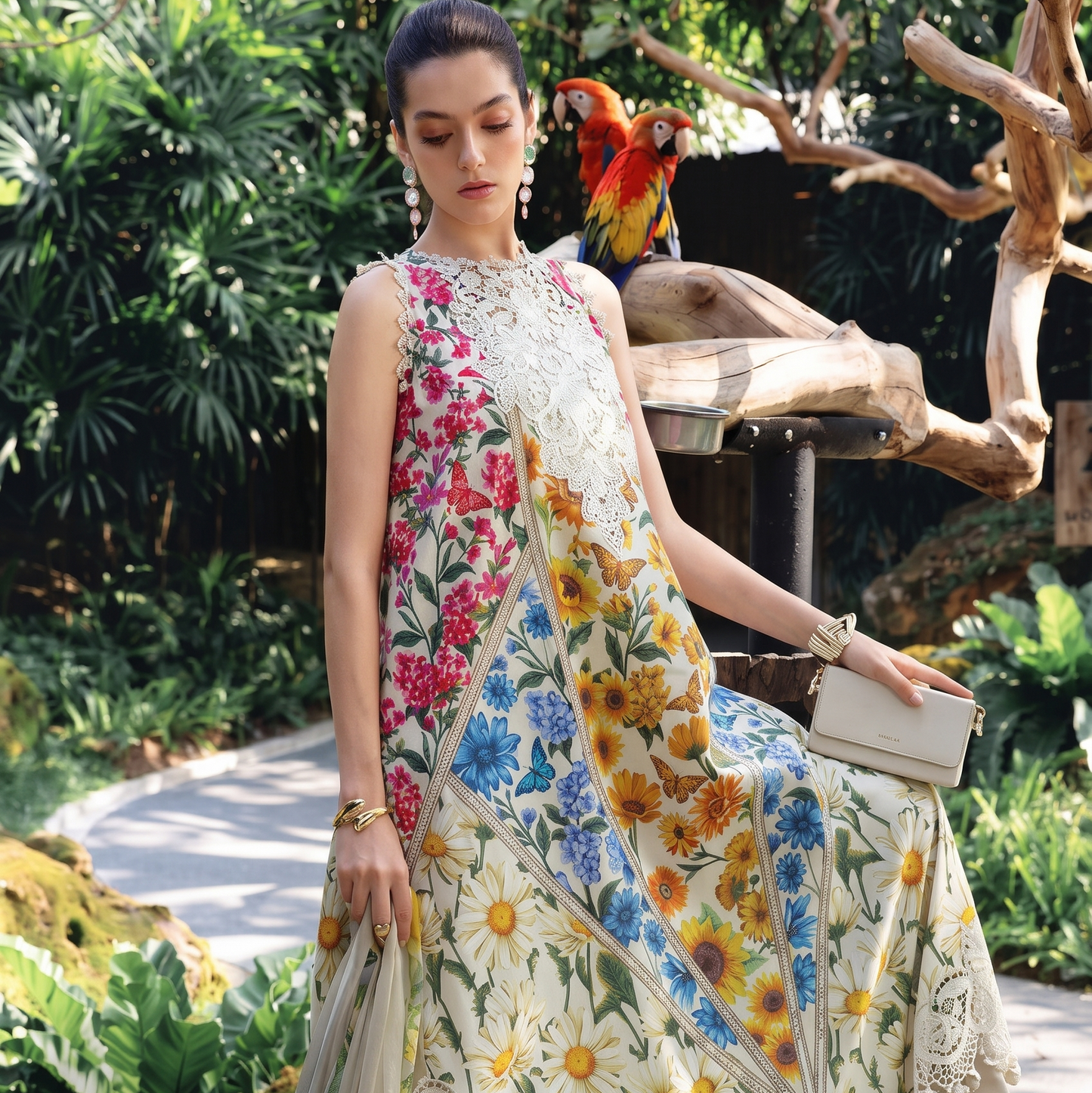 Maria B Premium Lawn Unstitched 3pc suit for Women