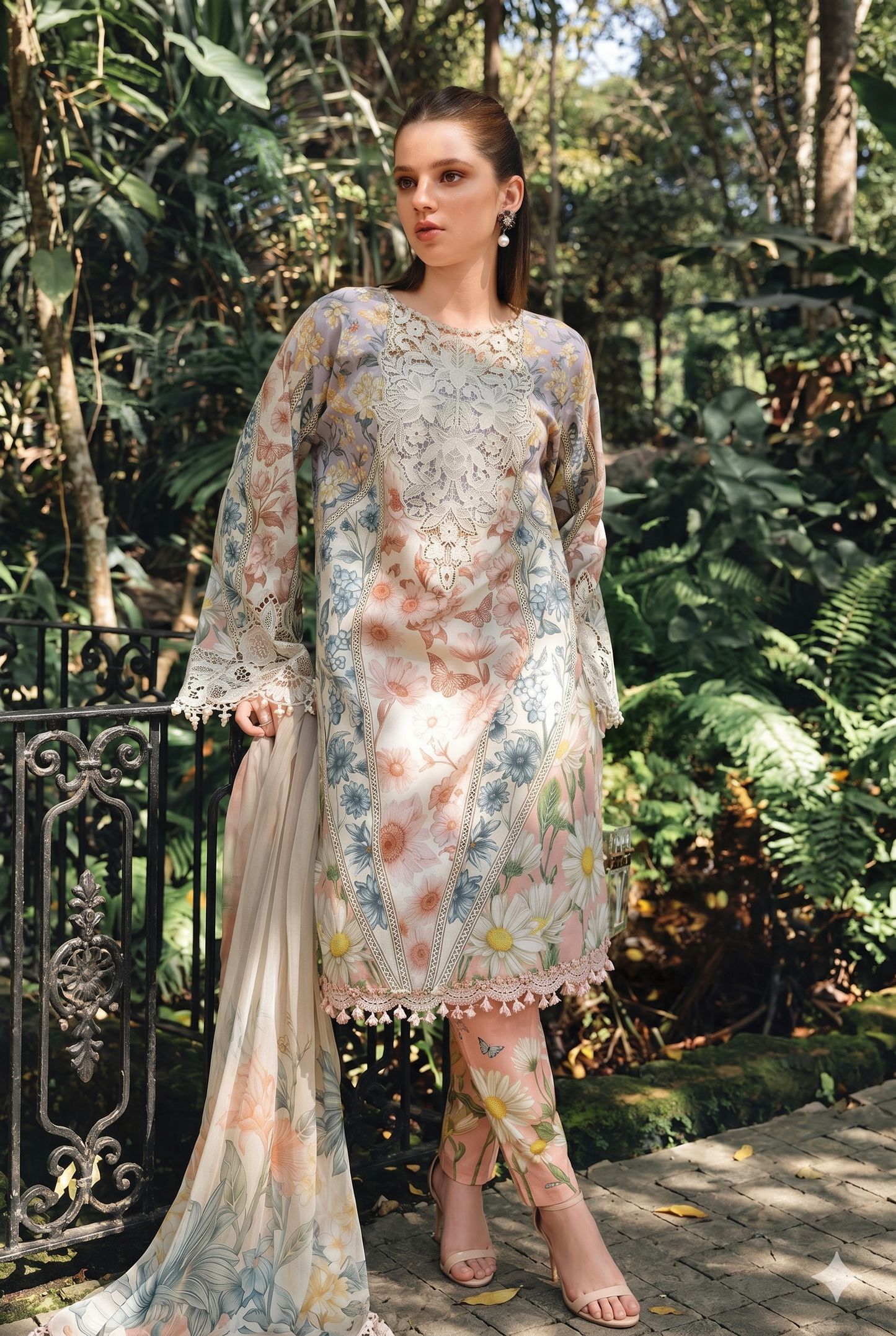 Maria B Premium 3PC Lawn Suit for Women