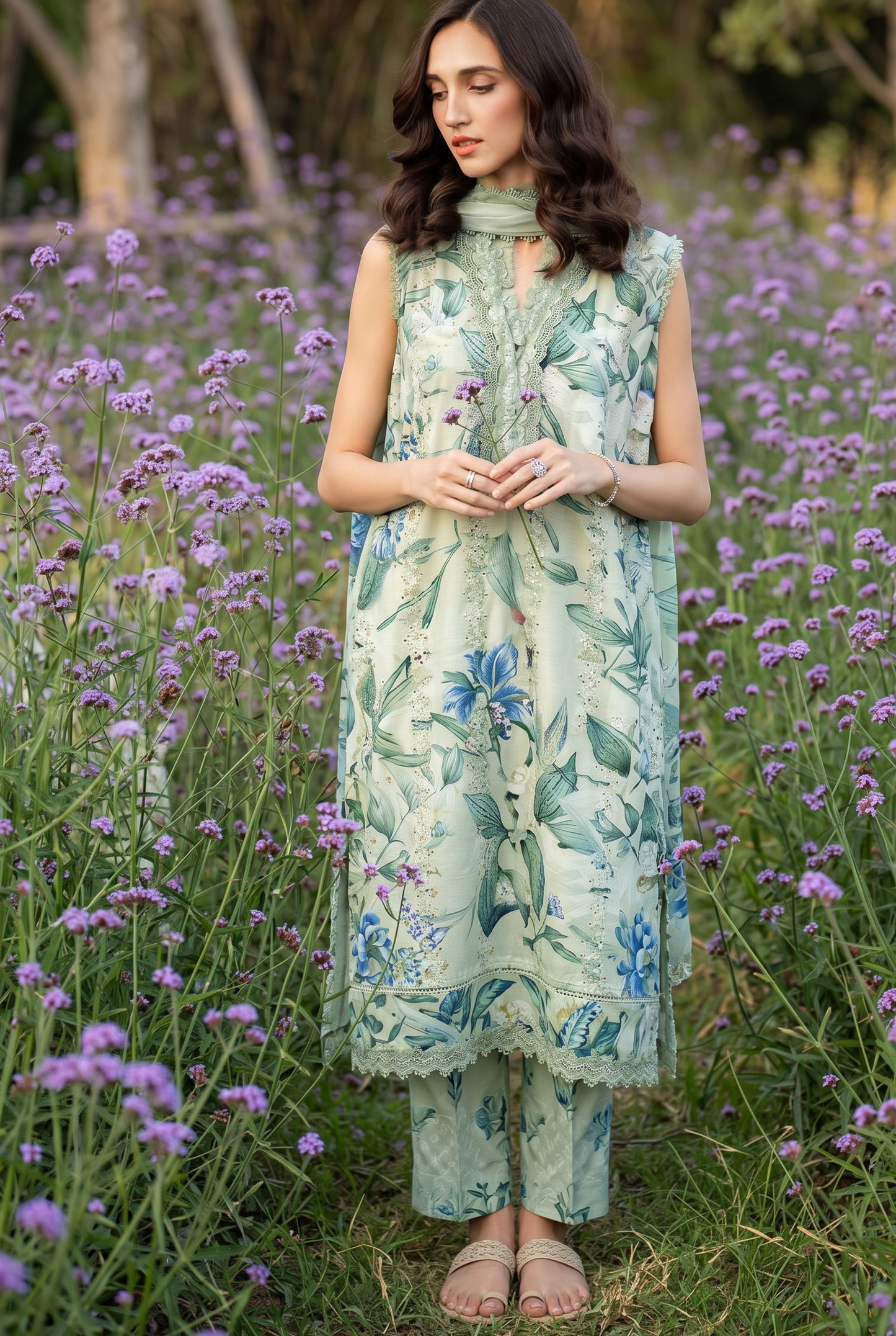 Maria B Inspired 3PC Lawn Suit for Women