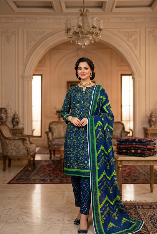 Ayra Brand Chunri Print 3PC Lawn Soft Summer Collection