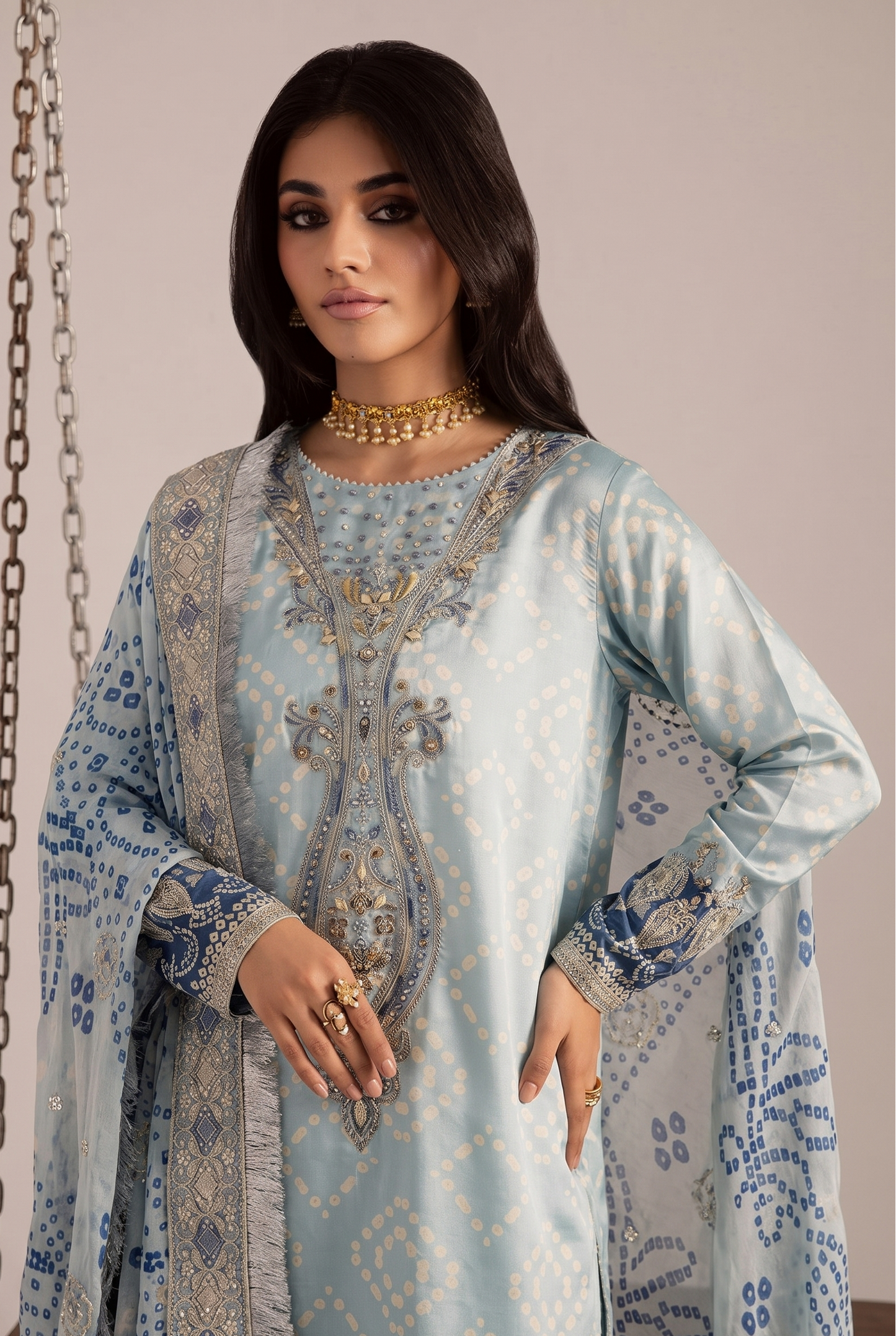 Nureh 3PC Lawn Suit for Women