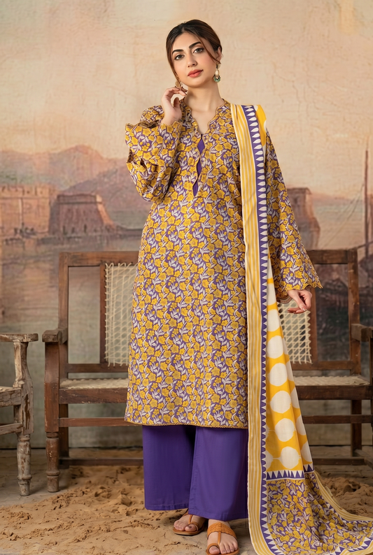 Regalia 3 Piece Unstitched Lawn Suit for Women