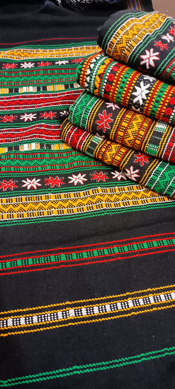 Gents Wool shwls wd multi thread