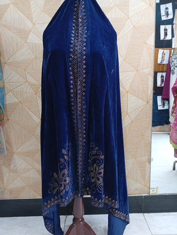 Velvet stone work large size shawls