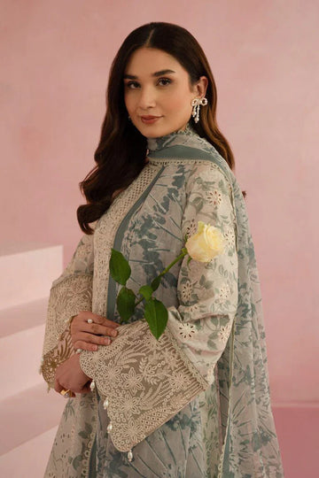 PREMIUM Embroided SCHIFFLI LAWN 3PC- Chiffon duppata #AYT25