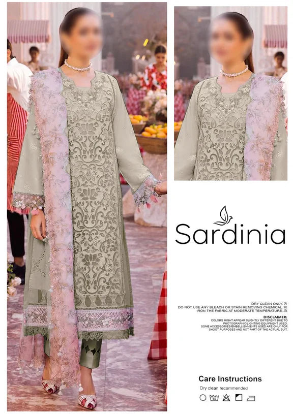 Sardinia 3Piece Pure Lawn Chickenkari Dress