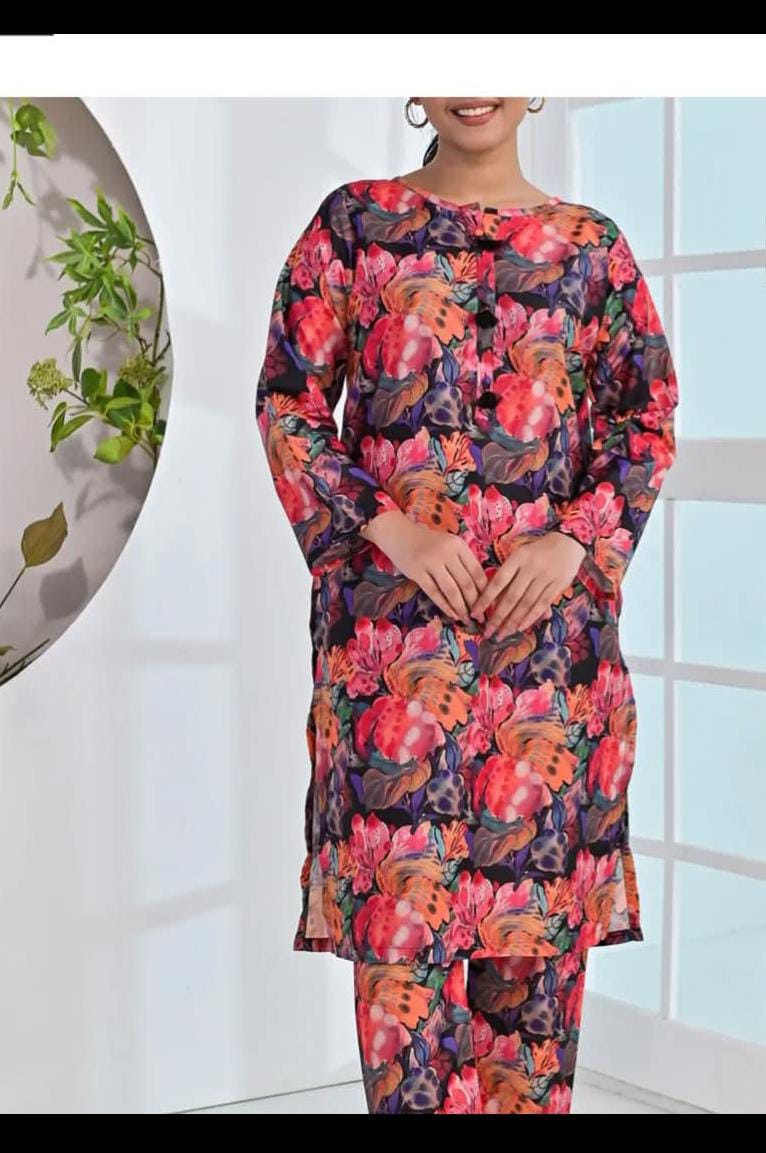 Stitched Lawn Ready to Wear Dress l  cordset by pret dairies,Poly cambric stuff