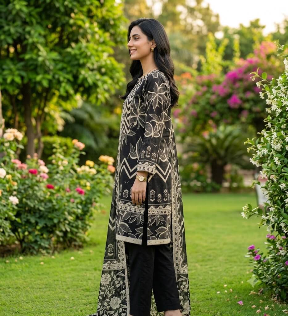 Premium 3 Piece Unstitched Lawn Suit