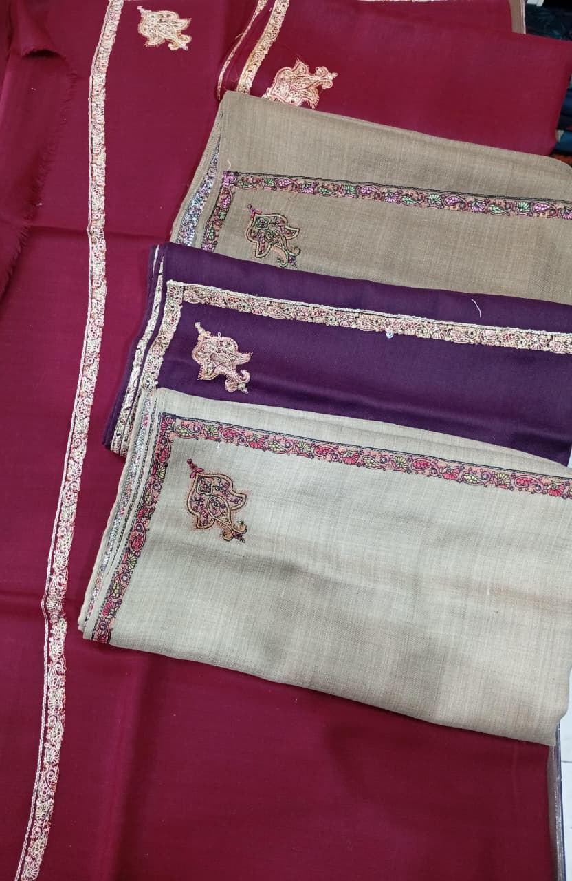 Pashmina Embroidered Shawl in Large size