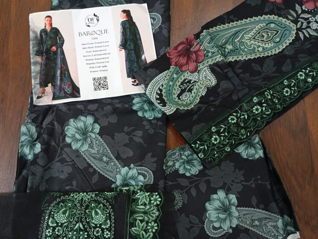 Baroque lawn 3pc