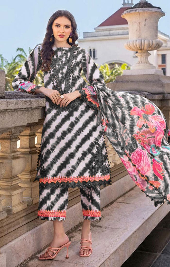 Charizma 3PC Lawn Suit – Premium 90/70 Lawn Unstitched Dress for Women | Summer Collection
