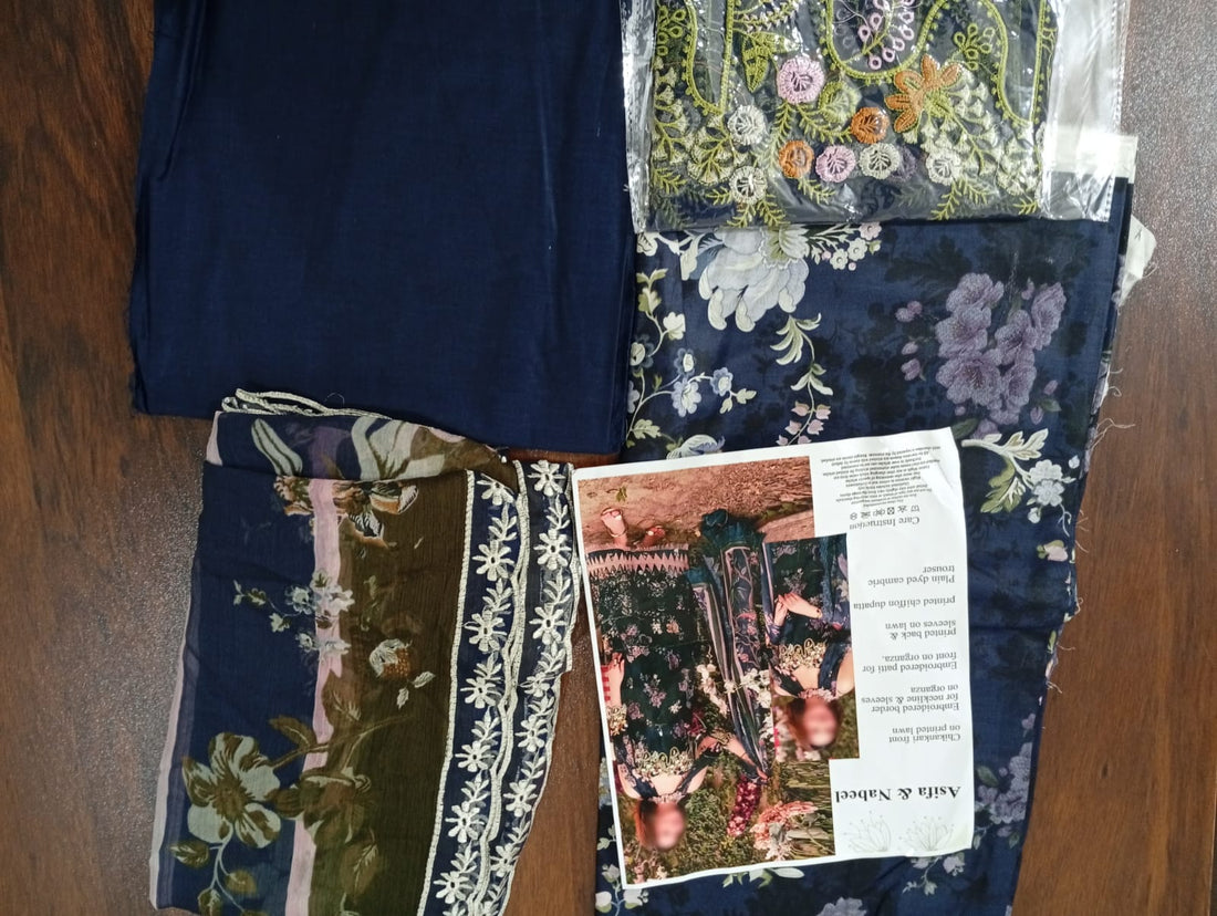 Asifa Nabeel lawn 3pc