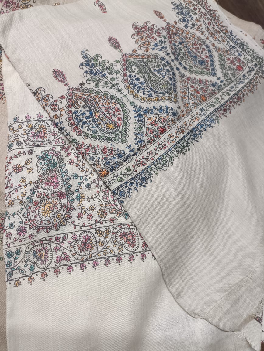 Pashmina Mini Shawl skin shades (Length 2 mtr , width 28_30 inches)